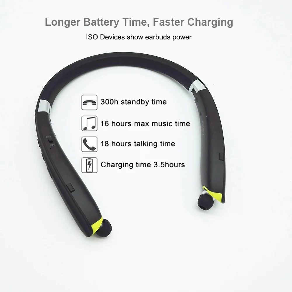 Lightweight Folding Small Earphone 3 in 1 Retractable Bluetooth Earbuds with MP3 player FM Radio Calling for Iphone Sport | Электроника