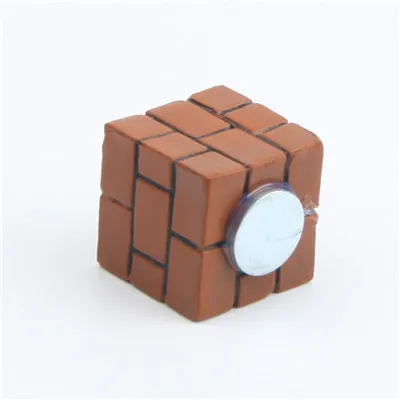 Brown Brick Смола 3D милый супер Марио холодильник Magne DIY магнит на холодильник ледяная коробка Пастер ледяная коробка наклейка украшение дома украшения - Цвет: Brown Brick