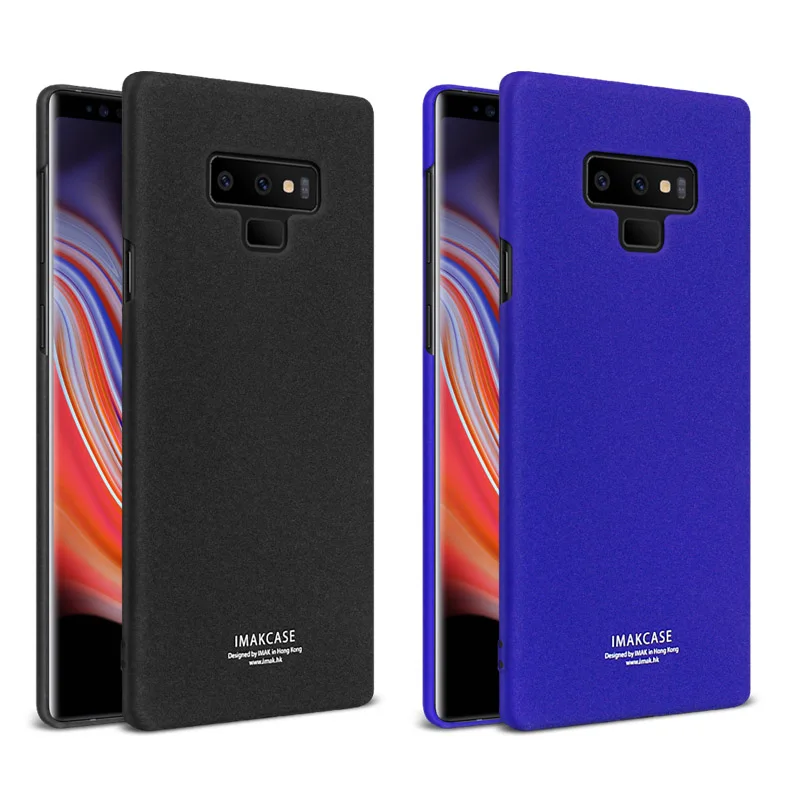 IMAK Для samsung Galaxy Note 9 8 матовый ковбойский зыбучий песок чехол+ кольцо держатель для SS Galaxy S8 S9 Plus S9+ задняя крышка
