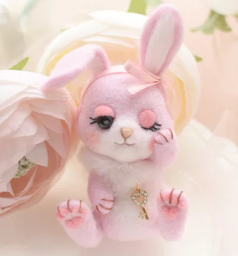 Набор для рукоделия из розовой серии с маленькими животными мультфильмов набор