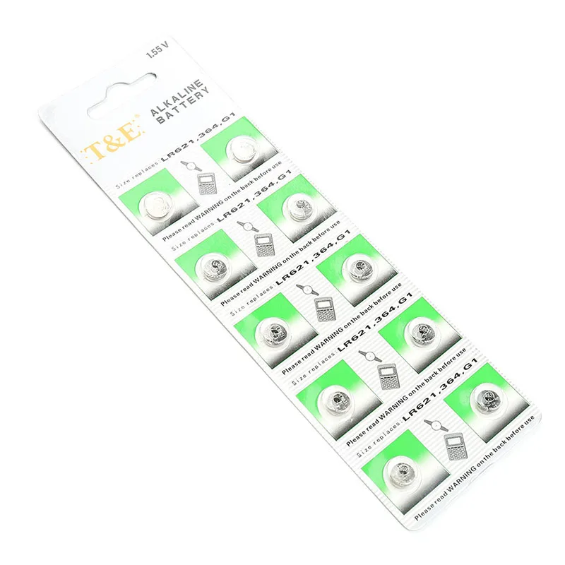 10 шт. AG1 батарейка AG1 364 SR621SW LR621 621 LR60 CX60 Щелочная батарейка Кнопка батарейки для монет