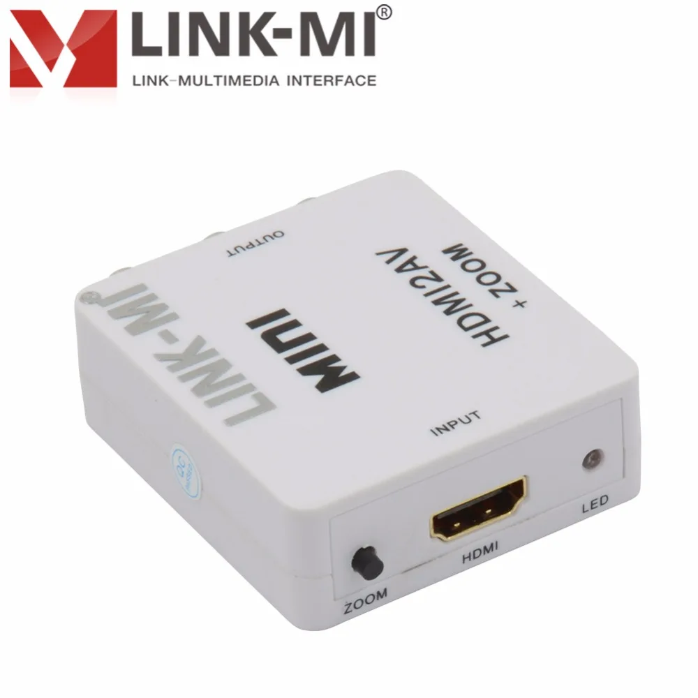 LM HA04 1080 P HD видео адаптер Mini HDMI К AV конвертер CVBS + L/R к RCA 2 выход NTSC и PAL 1.3|mini hdmi|mini hdmi to