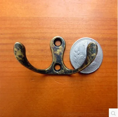 20 шт. настенных крючков для шляпы пальто одежды/античная латунь 49x27 мм |