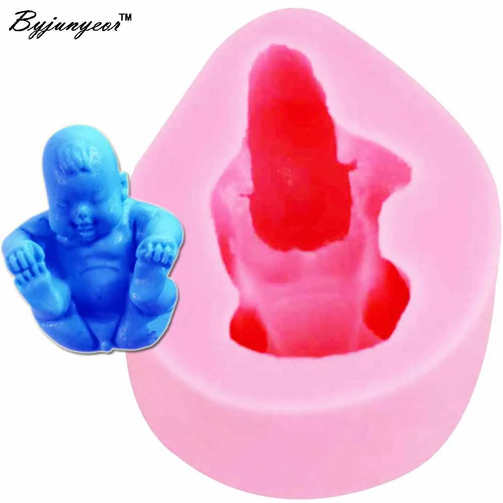 Byjunyeor Baby3D соевый воск для свечей пресс-форма мыла силиконовая форма ручная работа