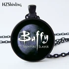 NS-00753 новый дизайн полифри вампир ожерелье ручной работы убийца вампира Луна фото стекло кабошон ожерелье HZ1