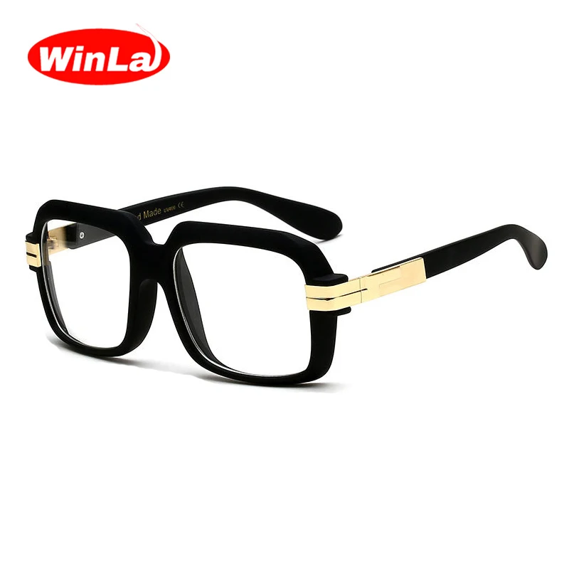 C2Matt black frame Winla модный бренд стеклянная рамка для мужчин женщин дизайнер считывающий Оптический очки с прозрачными линзами квадратные мужские очки Рамка WL8015 - Цвет оправы: C2Matt black frame
