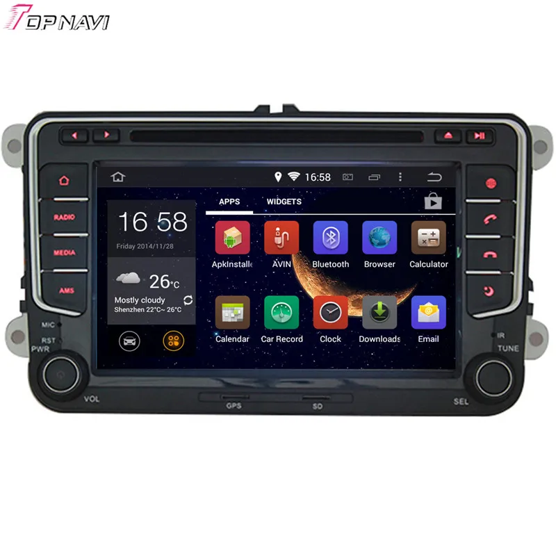 TOPNAVI 7 ''четырехъядерный Android 6 0 Автомобильный DVD проигрыватель для VW PASSAT B6/MAGOTAN