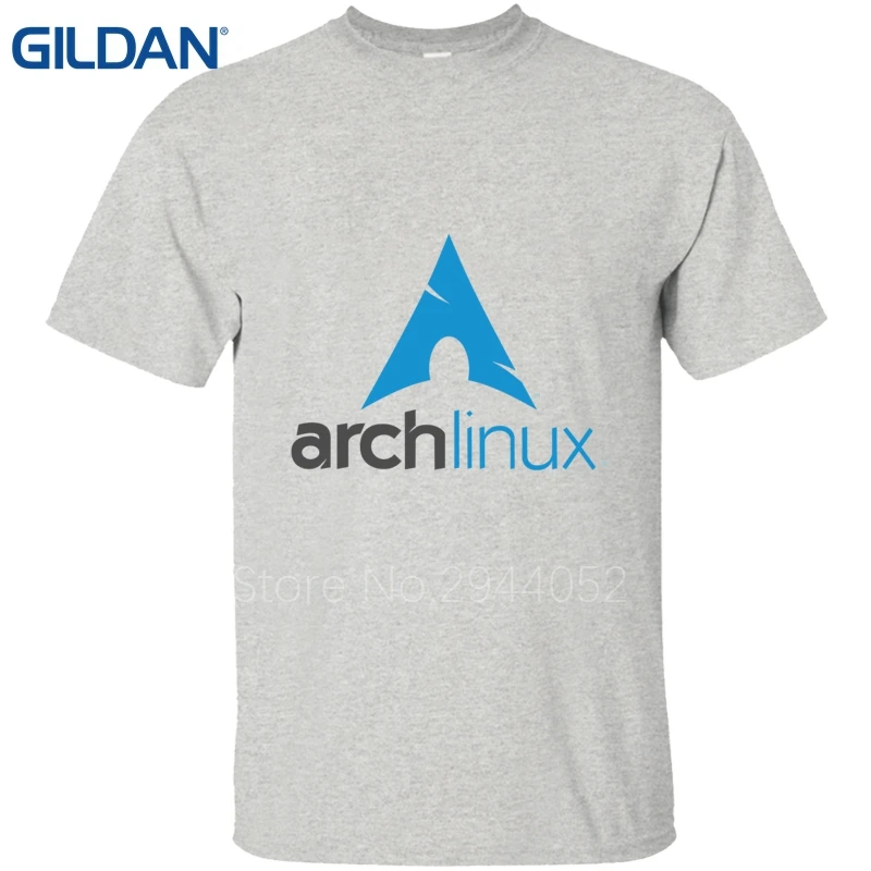 Novelty tshirt Arch Linux Logo Better blue Short Sleeves men tee shirt cotton simple jersey O-Neck | Мужская одежда