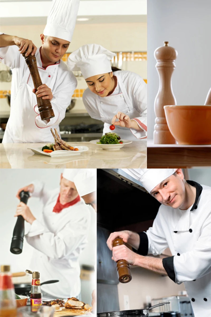 Классический деревянный соус для перца мельница специй ручная удобный черный