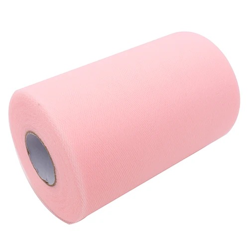 bright pink Скрученный тюль, 100 ярдов 15 см красочные рулон органзы Тюль Ткань Органза юбка-пачка для девочек Baby Shower Декор вечерние поставки - Цвет: bright pink