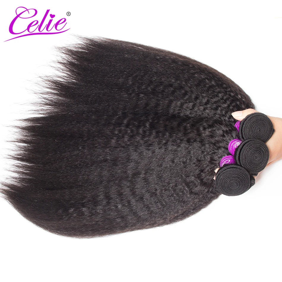 Celie волос перуанские странный прямые волосы 3 Связки сделки Remy Химическое