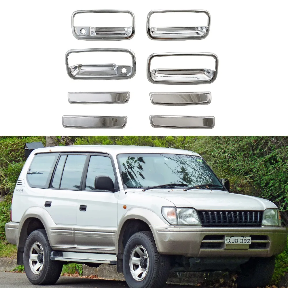 Для Toyota Land Cruiser Prado FJ90 1996 2002 8 шт. крышка для ручки двери автомобиля аксессуары из