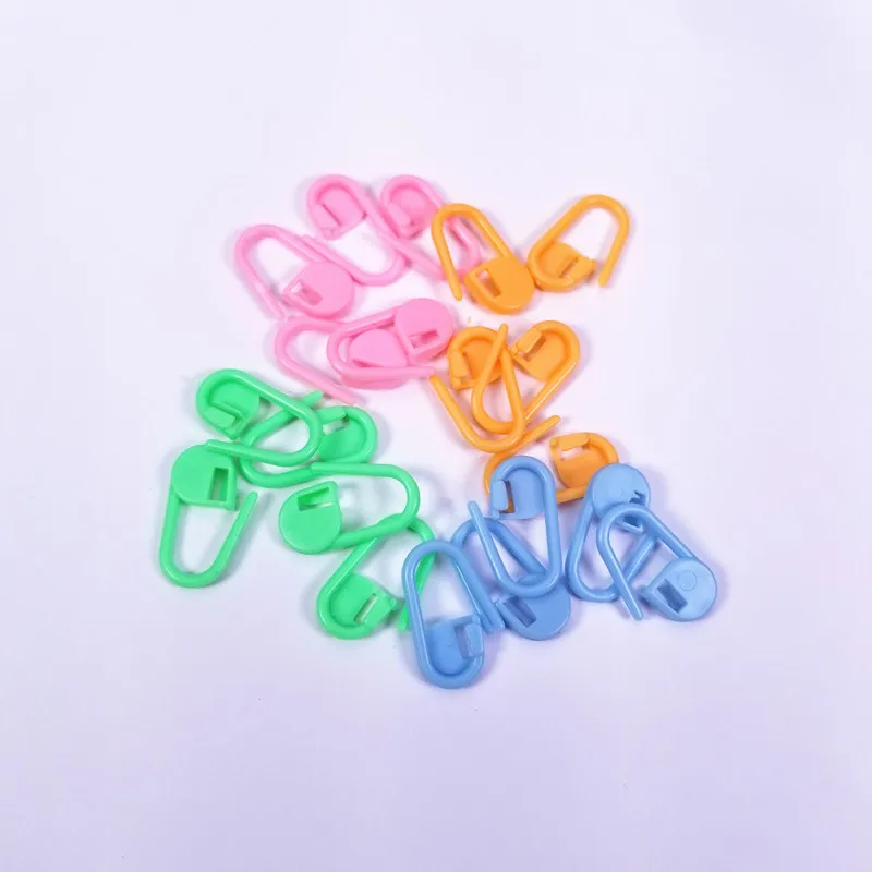 New 100Pcs/set Plastic Knitting Crochet Locking Stitch Markers Latch Tools Needle Clip Hook Sewing Tool | Дом и сад