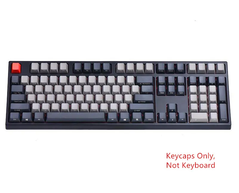 104 ключей набор черный серый смешанный Dolch толстые PBT брелки ANSI макет OEM профиль