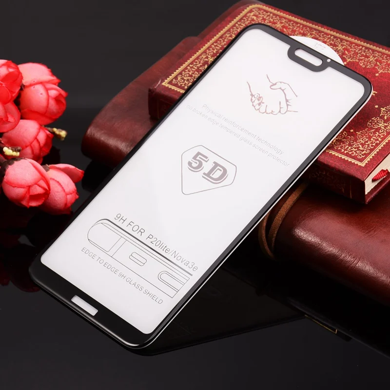 5D закаленное Стекло для huawei P20 Lite фильм полное покрытие P10 плюс Коврики 10 Pro 9 P Smart