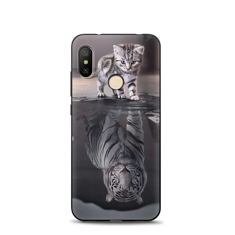 JURCHEN чехол для телефона для Xiao mi Red mi 6 Pro Чехол глобальная версия мультяшная Мягкая силиконовая задняя накладка из ТПУ чехол для Xiaomi mi A2 Lite чехол - Цвет: 12