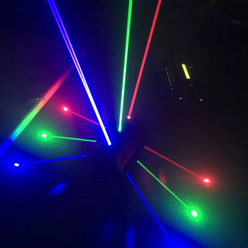 9x0 5 Вт RGB светодиодный лазерный светильник DMX512 паук подвижный головной DJ/бар