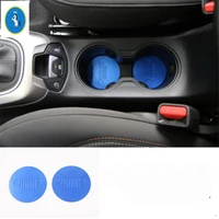 yimaautotrims auto accessory seat water cup holder bottom mat cover trim fit for jeep renegade 2015 2016 2017 2018 2019 2020