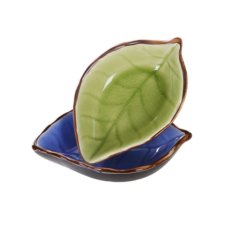 Керамическая тарелка для завтрака в форме листа блюдо из говядины десертное