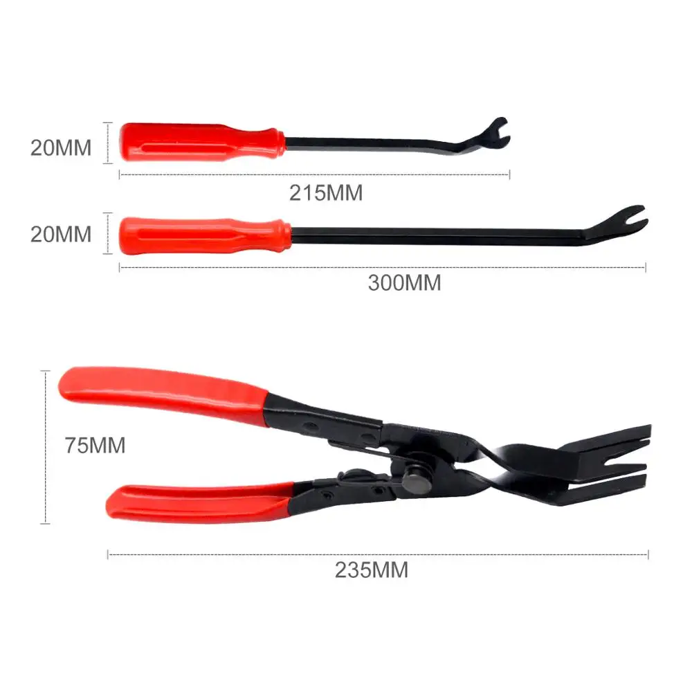 #3 шт. Авто двери отделка заклёпки клипсы плоскогубцы стальной зажим 240 мм и