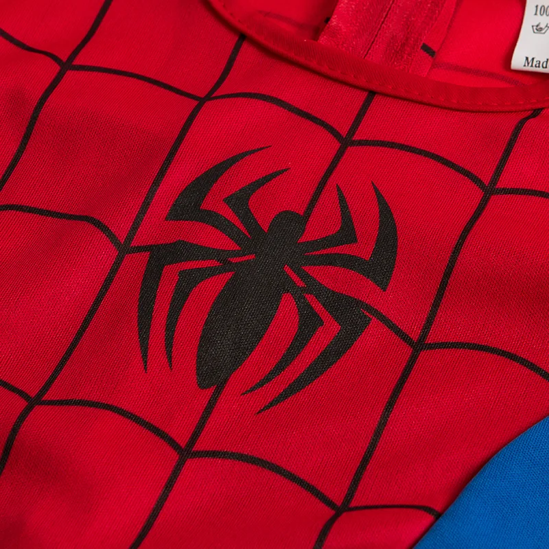 Ходовой товар классика комиксов Marvel Человек-паук Детский костюм дети мальчики фантазия Хэллоуин Фэнтези супергерой карнавал Нарядное вечернее платье