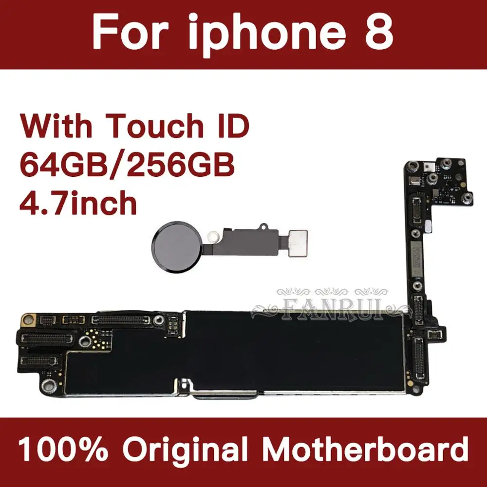 Заводская разблокированная материнская плата 64 Гб 256 ГБ для iPhone 8 4 7 дюйма