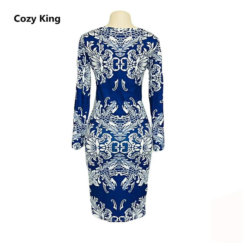 Уютный King платье 2018 г. Популярные Новые Осень Повседневная мода Печать Лоскутная