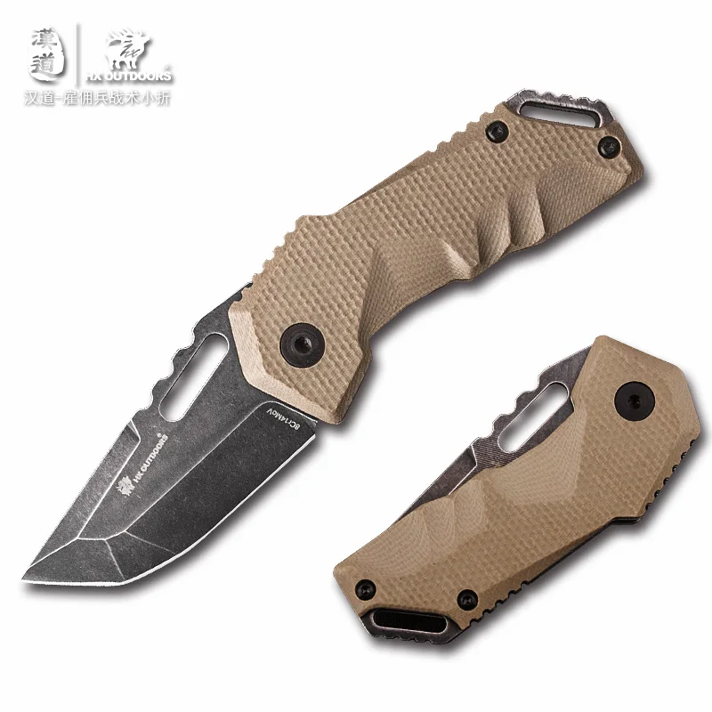 

HX OUTDOORS HX OUTDOORS stainless steel Tactical Folding Pocket Knife, EDC Survival Knife, Jungle easy carry Field Knife mini