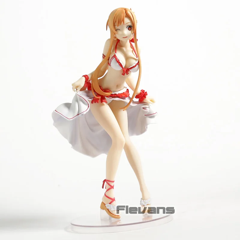 Sword Art онлайн Асуна в купальнике Ver. 1/7 Масштаб ПВХ сексуальная фигура САО Коллекционная модель игрушки