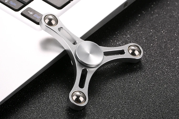 Tri-Spinner забавные фиджет-Спиннеры игрушка для детей и взрослых Непоседа Спиннер металлический EDC руки Спиннер для аутизма и СДВГ антистресс головоломка игрушка B0127