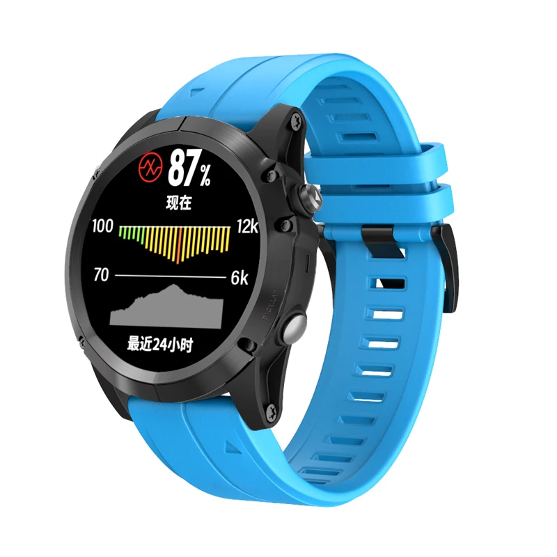 Ремешок для часов 26 22 20 мм ремешок для Garmin Fenix 5X5 5S 5X Plus 3 3HR S60 MK1 Смарт-часы быстросъемный силиконовый ремешок Easyfit
