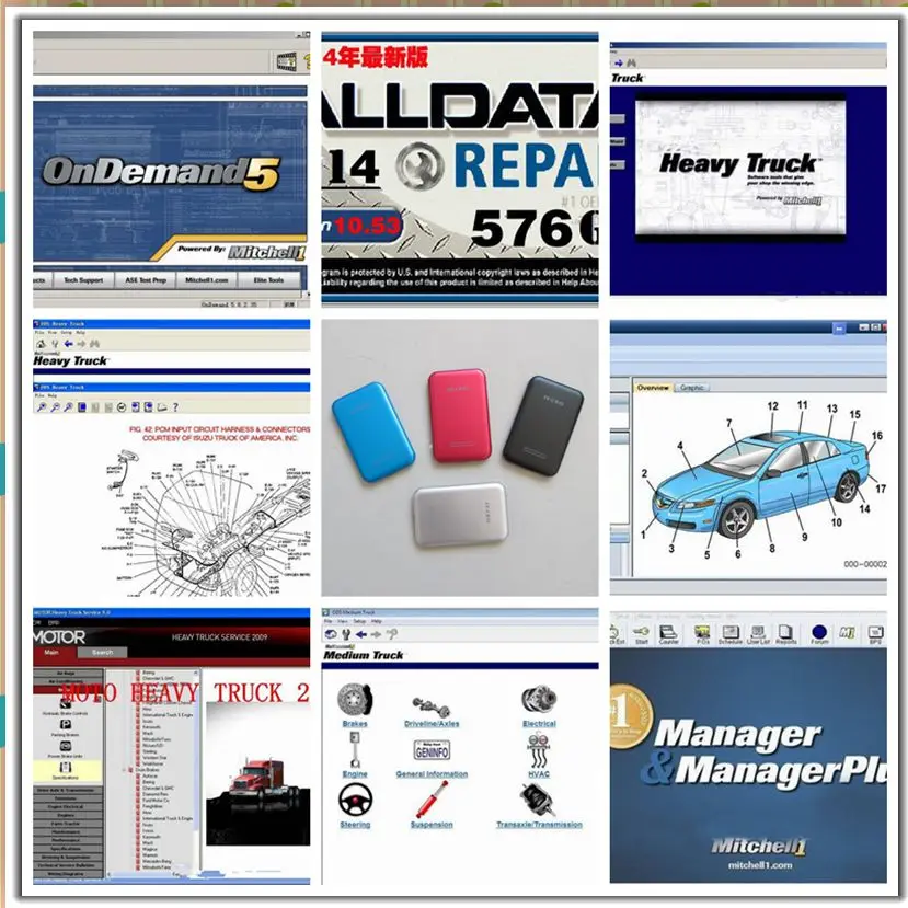 V10.53 alldata m itchellondemand программное обеспечение для ремонта авто 2017 все данные +