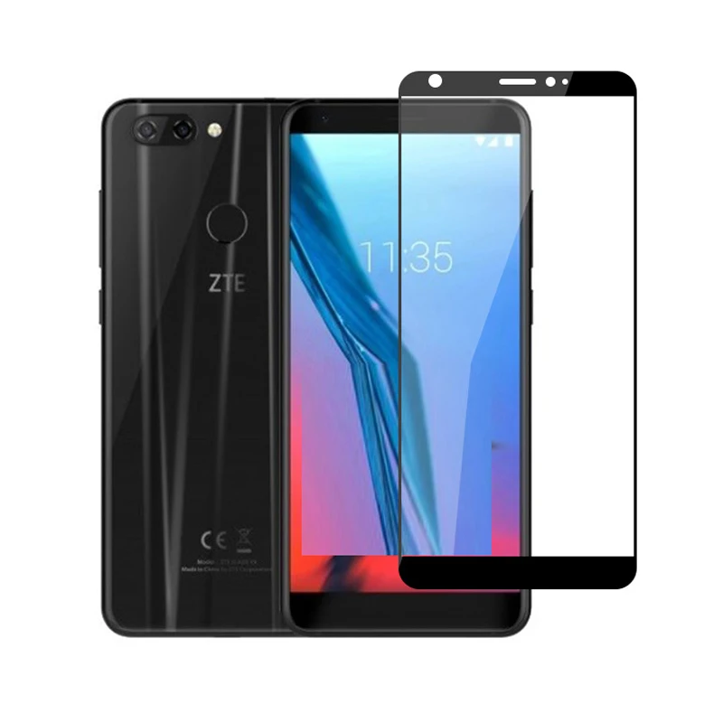 3D закаленное стекло для ZTE Blade V9 полное покрытие экрана Защитная пленка