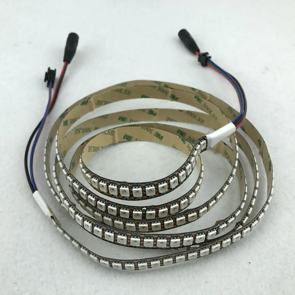 WS2815 DC12V адресуемый полноцветный RGB 5050 светодиодный полосы; 144 светодиодный s/m; 2 м; не водонепроницаемый; IP33; Черный PCB