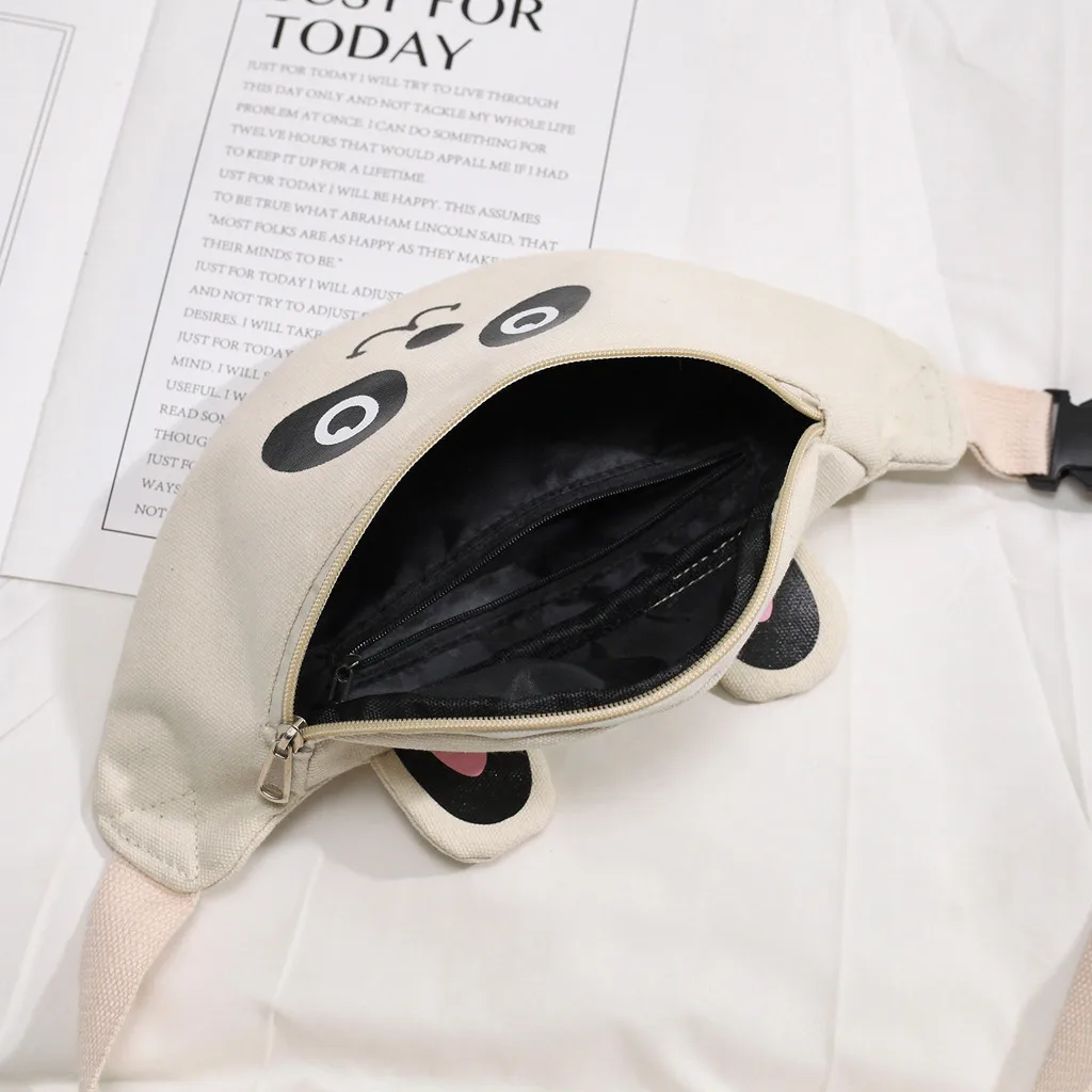 2019 многофункциональная модная поясная сумка женская Панда холщовая нагрудная