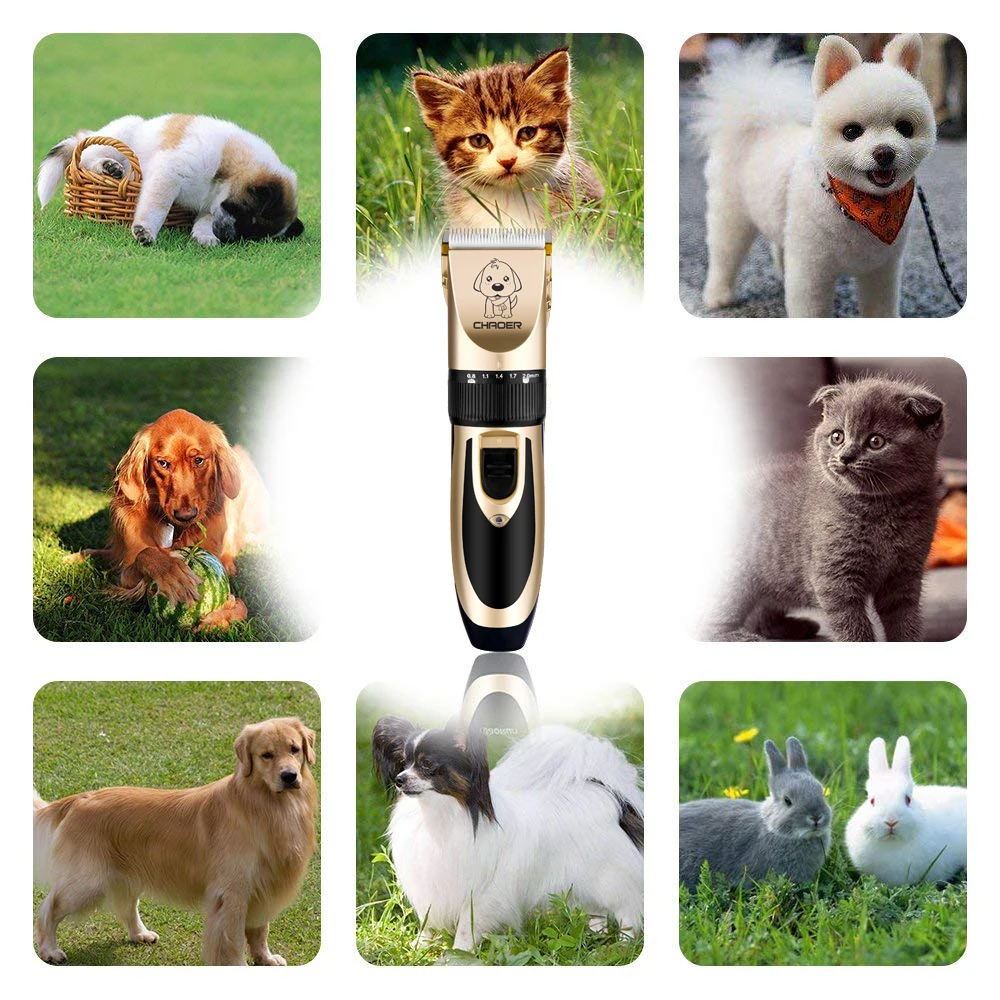 

Pet Dog cat hair clipper Electrical Trimmer Rechargeable Grooming Professional Tool Low-noiser Pet Haircut Shave Machine set