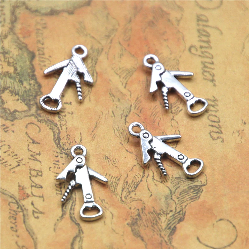 35 шт./лот открывалка для бутылок подвеска АНТИЧНЫЙ ТИБЕТСКИЙ серебристый цвет