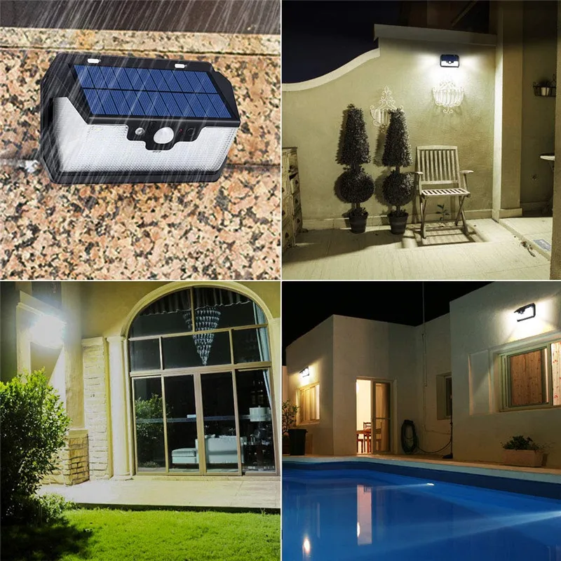 Настенный светильник на солнечной батарее с зарядкой от USB уличные