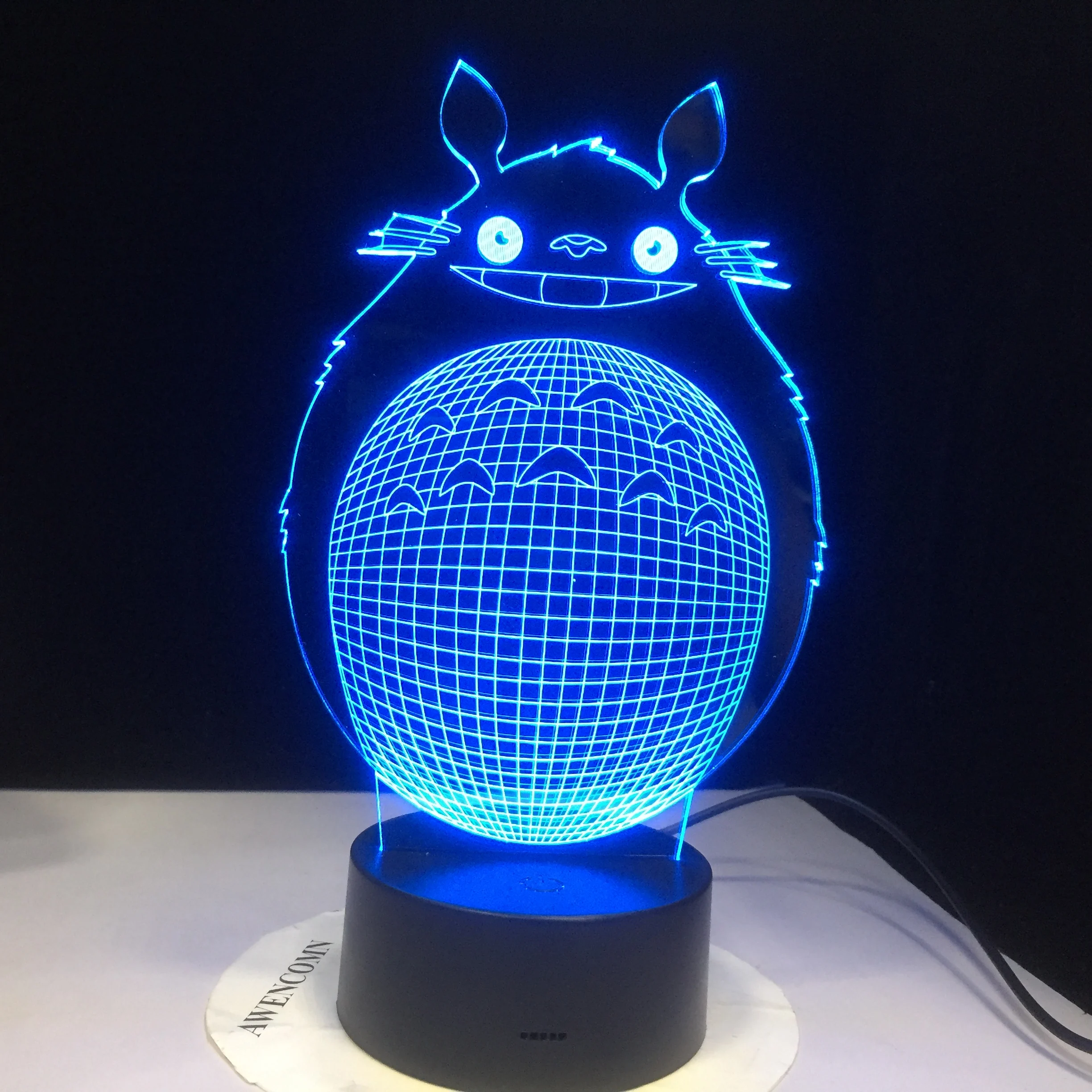 

3D Led Novety Lighting Creative Gift Night Light Table Lamp Bedside Totoro Light Led Home Corridor Hotel Party Atmosphere Lights