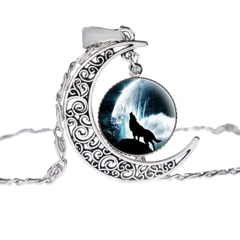 Style 3 SIAN Винтаж Волк и полная луна цепи ожерелье Wicca животных сила скандинавских амулет викинга кулон ожерелье мужские ювелирные изделия Северный талисман - Окраска металла: Style 3