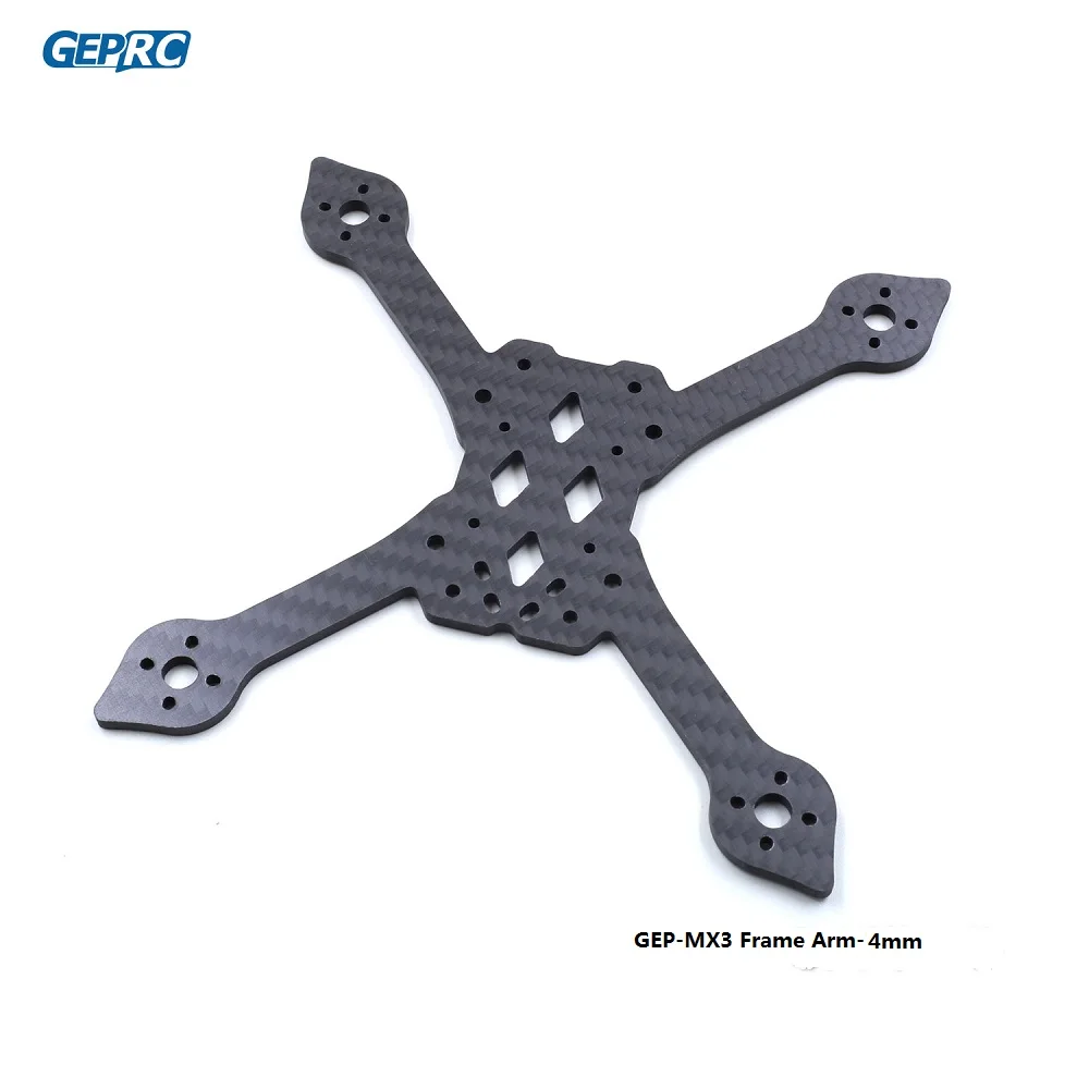 MX3 frame arm-4mm GEPRC MX3 Воробей GEPRC GEP-MX3 139 139 мм углеродное волокно 3 мм рукоятка мини-Дрон рамка FPV Гоночный комплект рамы для квадрокоптера Racer DIY - Цвет: MX3 frame arm-4mm