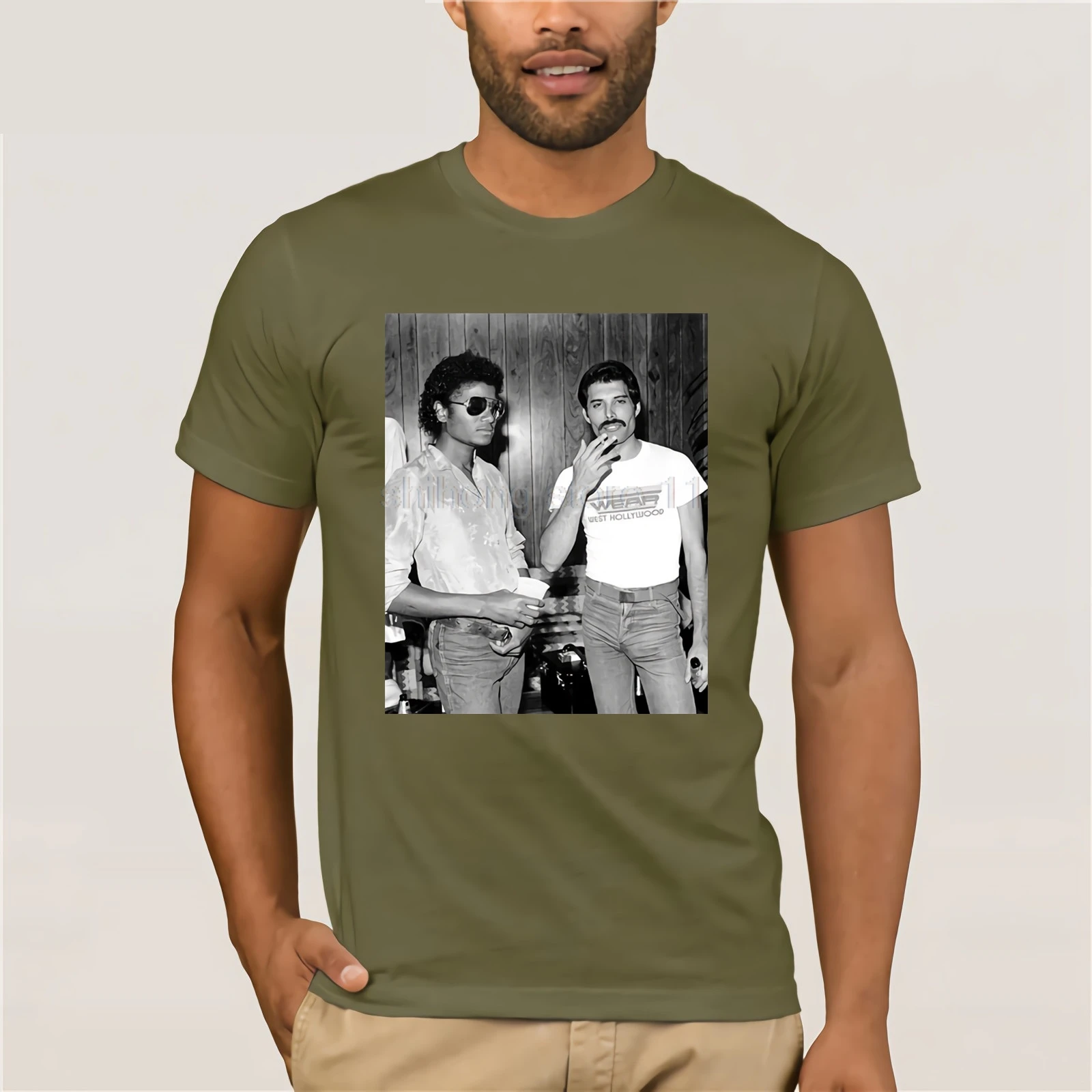 Новинка 2018 Мужская модная футболка с принтом Летняя стильная Майкл Джексон и