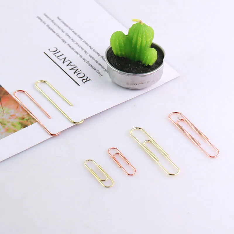 50 мм rosegold скрепки 28 металлический Скрепка декоративный цвет Kawaii Милая Закладка