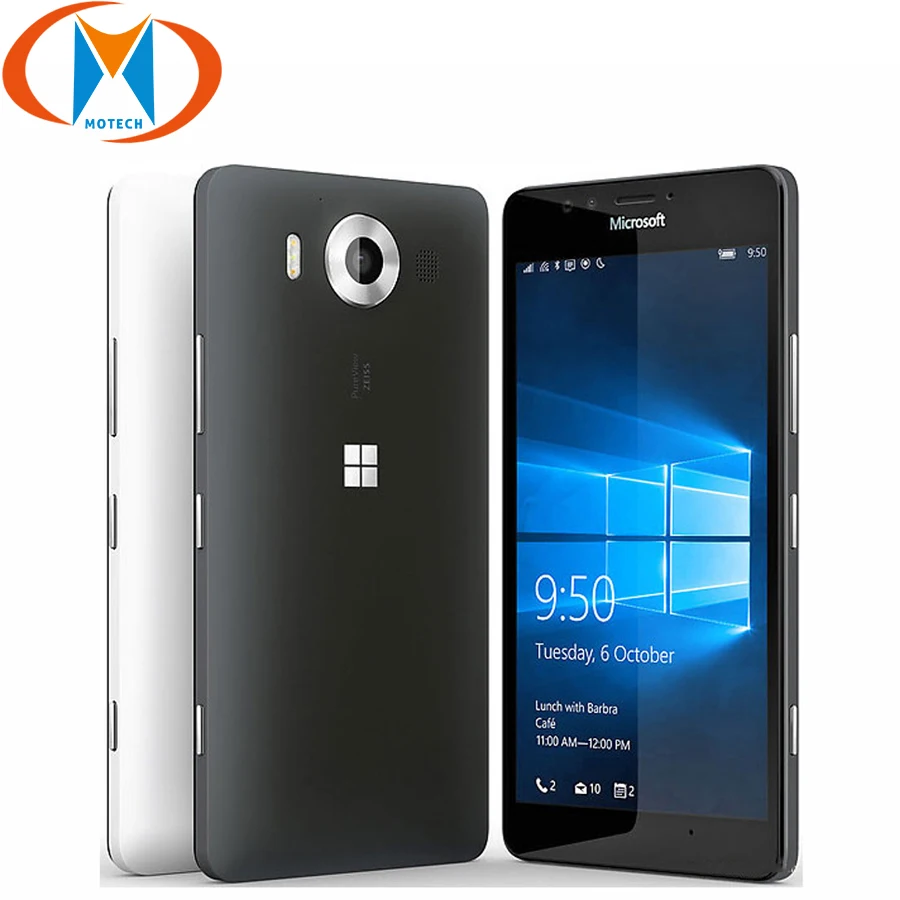 Абсолютно Новый 5 2-дюймовый смартфон Nokia Microsoft Lumia 950 Rm-1104 версия ЕС 3 ГБ 32 20 МП 3000 мАч