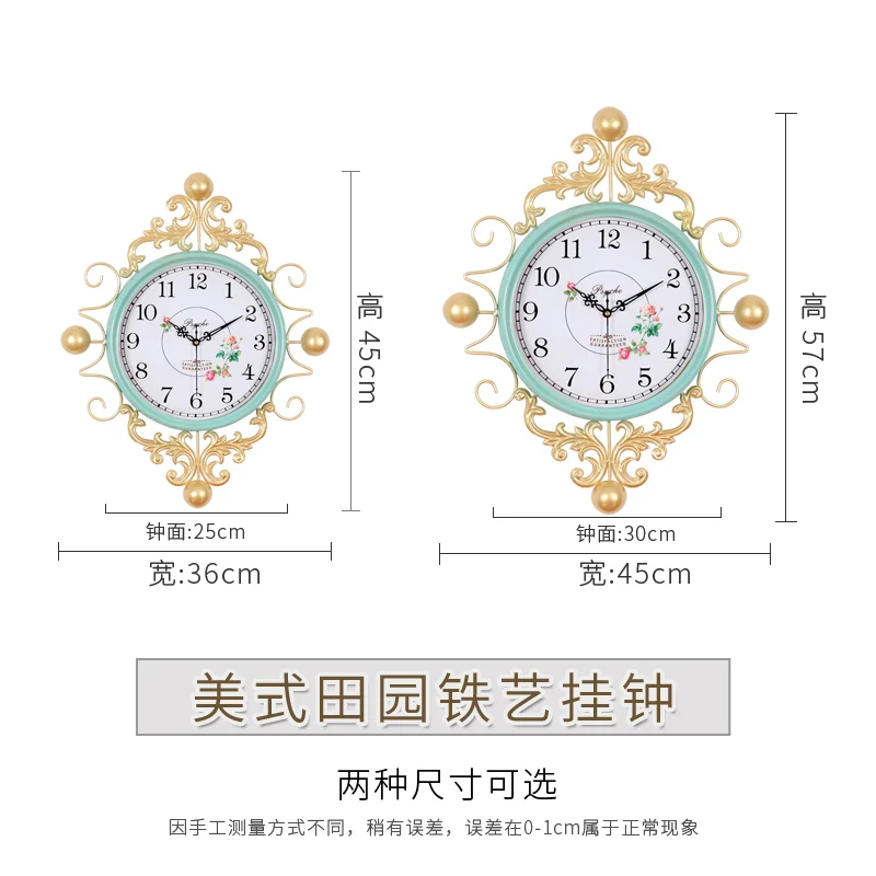 Ручной работы кованые скандинавские часы для гостиной креативные модные