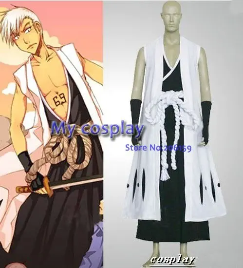 Аниме Bleach отбеливатель Kensei Muguruma Для Мужчин's Косплэй костюм для Хэллоуина