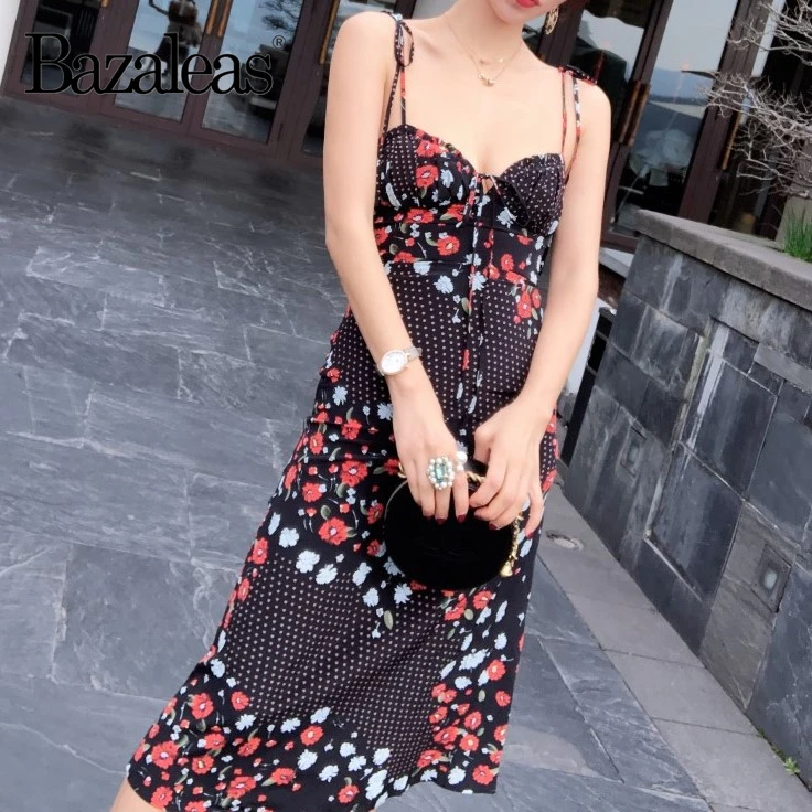 Для женщин миди Повседневное платье цветочный лоскутное Vestido регулируемый