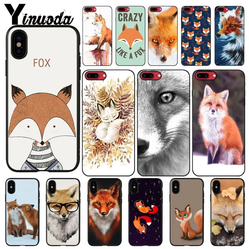 

A Fox in The Wild Red Fox Animal Phone Case For iphone 12 11 Pro Max 8 7 6 6S Plus X XS MAX 5 5S SE XR Fundas Capa