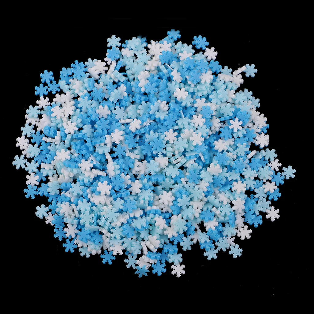 Талисманы для слайма Симпатичные 2 коробки талисманы снежинки кабошоны из смолы