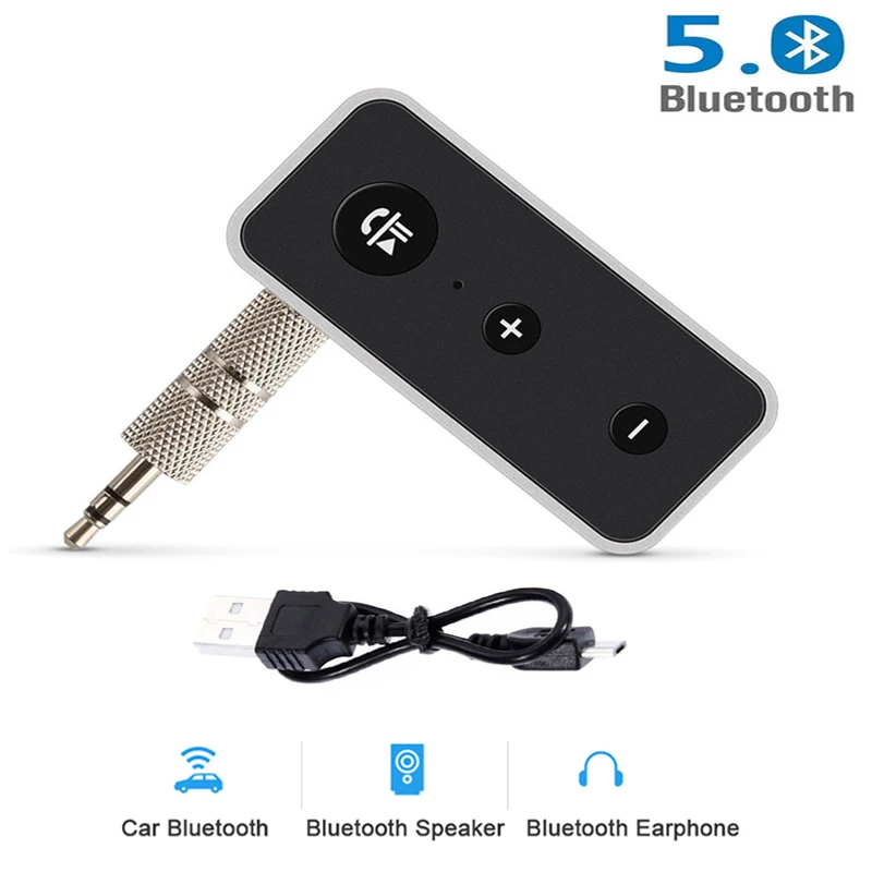 Bluetooth передатчик беспроводной Bluetooth приемник 3,5 мм аудио AUX громкой связи беспроводной адаптер для автомобиля Bluetooth 5,0 наушники